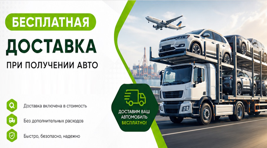 Акция! Бесплатная доставка по Ртищеве при получении авто